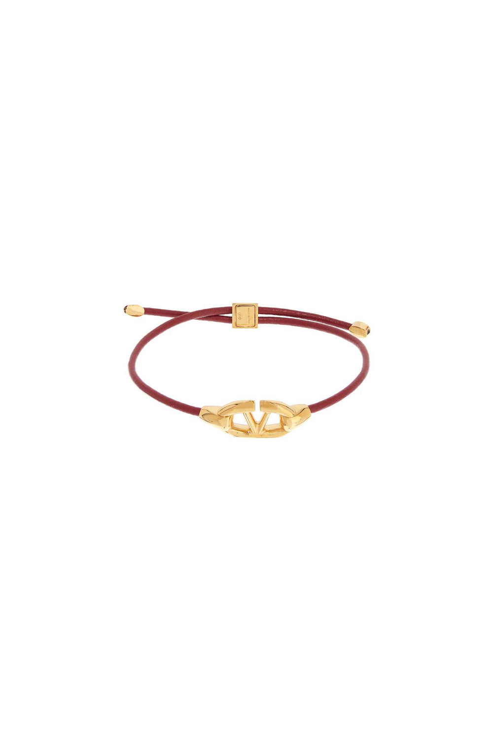 Valentino Garavani VLogo Leather Bracelet