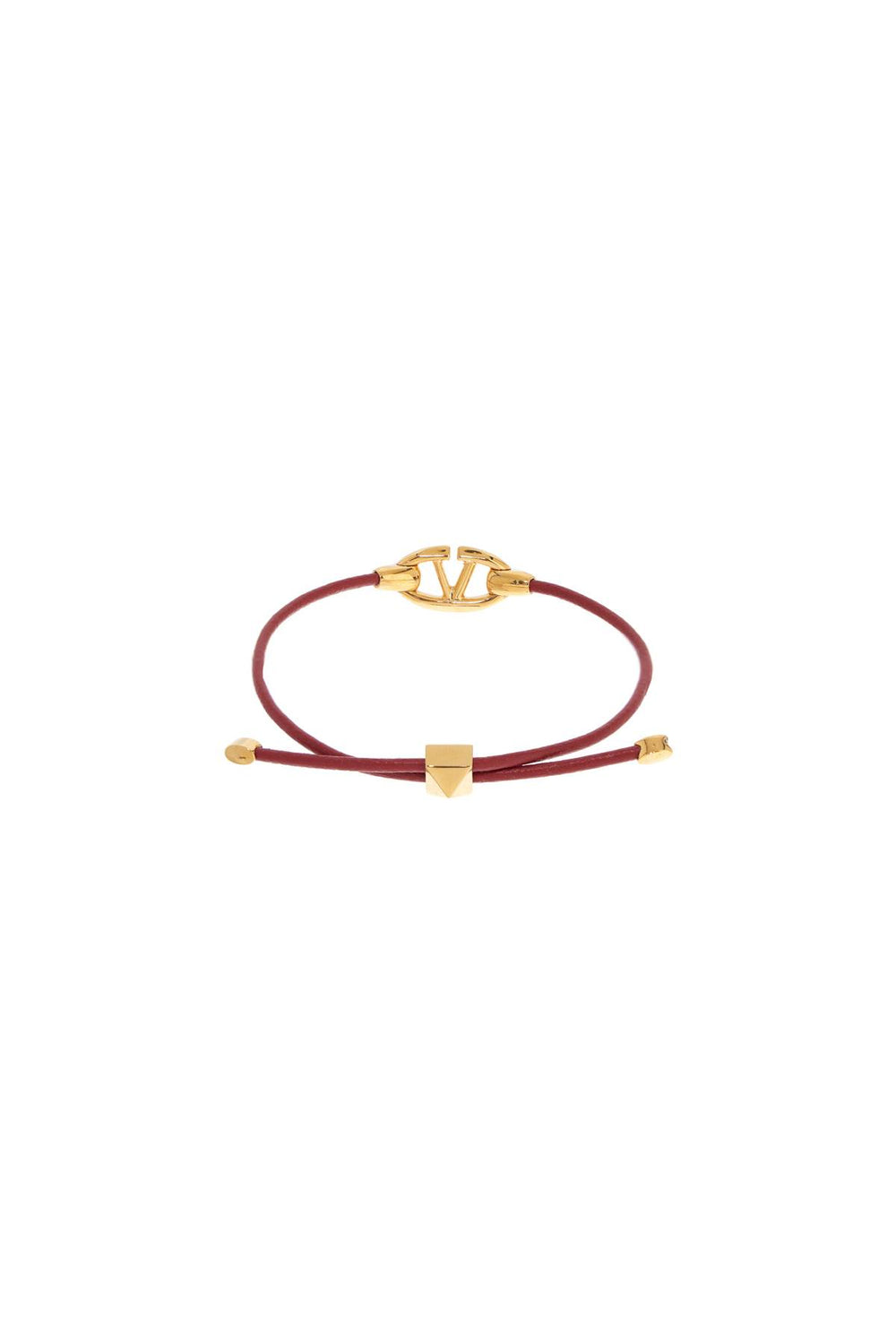 Valentino Garavani VLogo Leather Bracelet