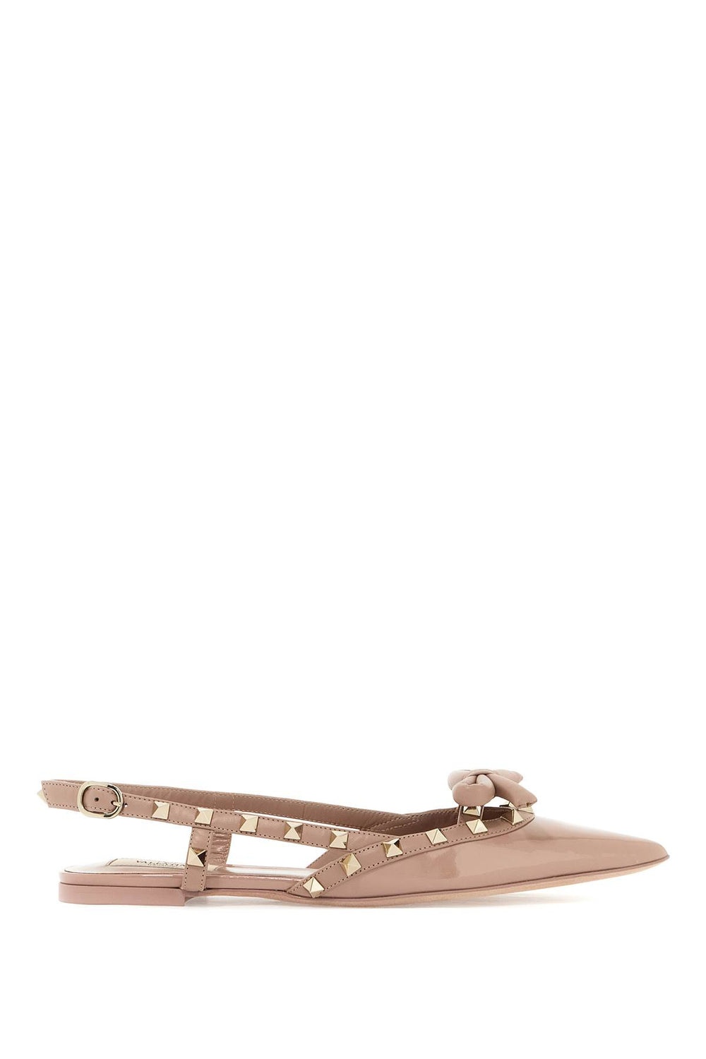 Valentino Garavani Rockstud Bow Slingback Flats