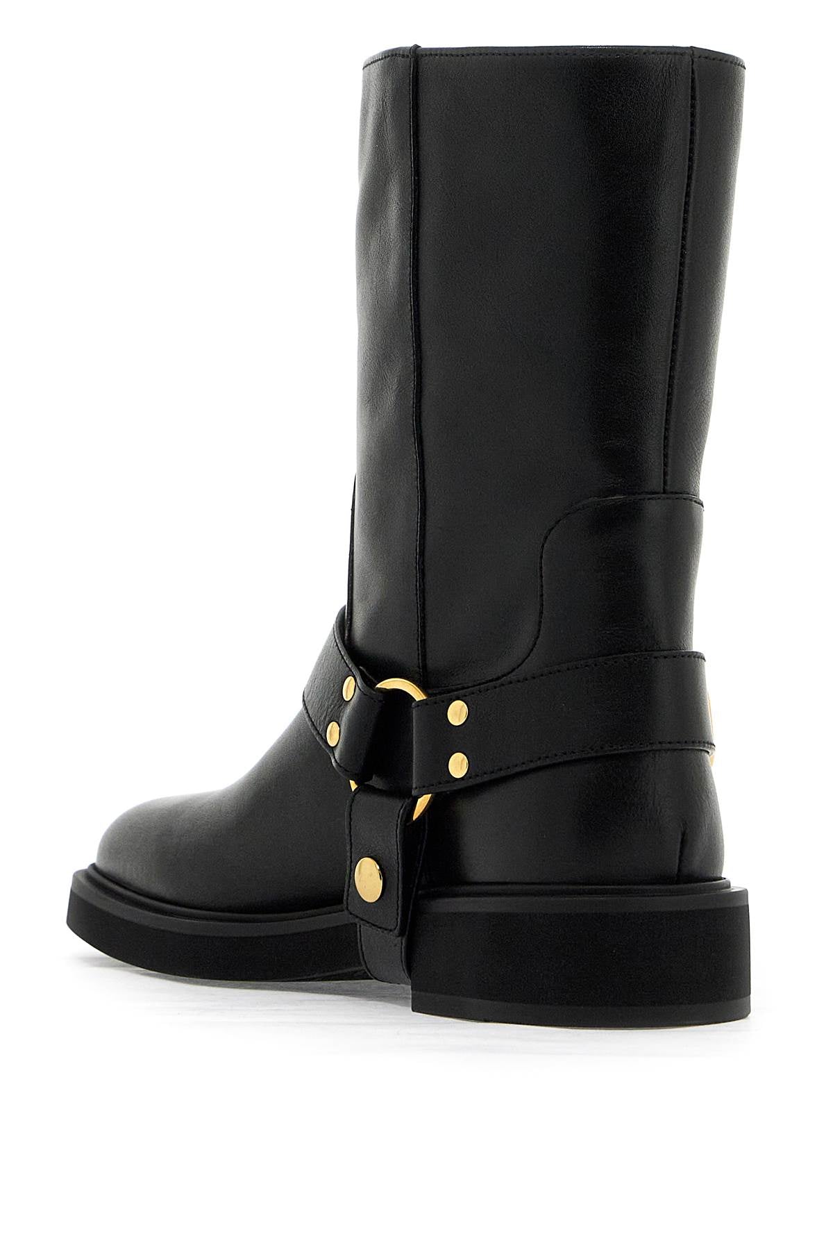 Valentino Garavani VLogo Leather Biker Boots