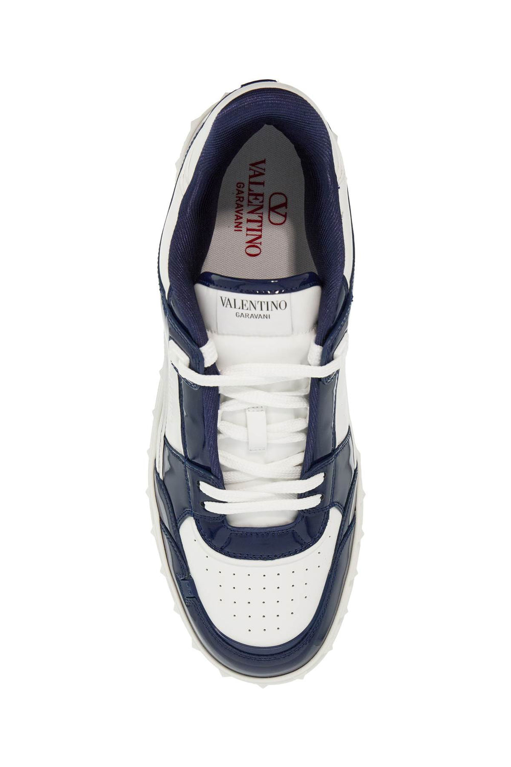 Valentino Garavani Patent Leather Freedots Low-Top Sneakers