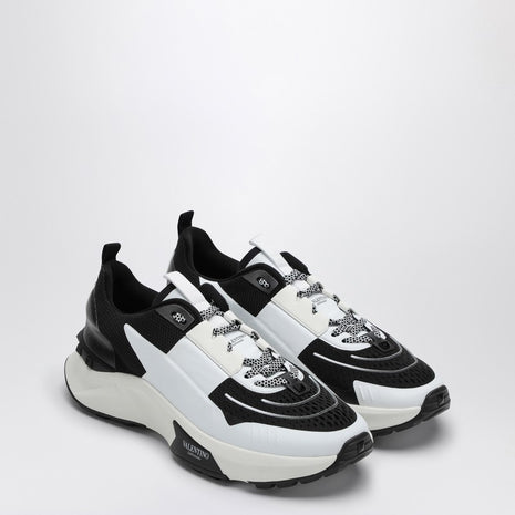 Valentino Garavani Low-TopTrue Act Black And White Sneakers