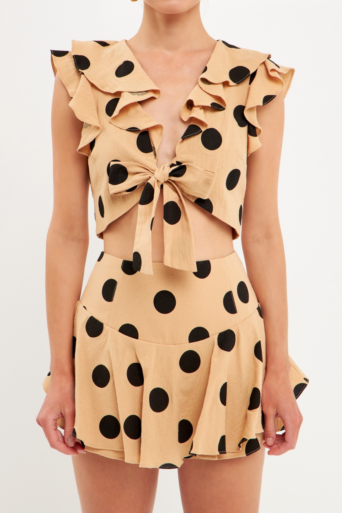 Gianine CLARISSA POLKADOT Crop Top