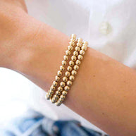 Zoe Lev 5mm Gold Bead Bracelet
