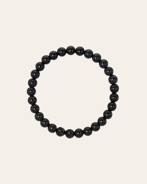 Zoe Lev 6mm Black Onyx Bead Bracelet