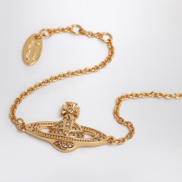 Vivienne Westwood Mini Bas Relief Chain Gold Bracelet