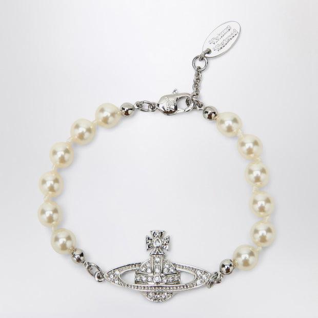 Vivienne Westwood Mini Bas Relief Bracelet Platinum