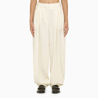 Stella McCartney Cream Wool Baggy Trousers