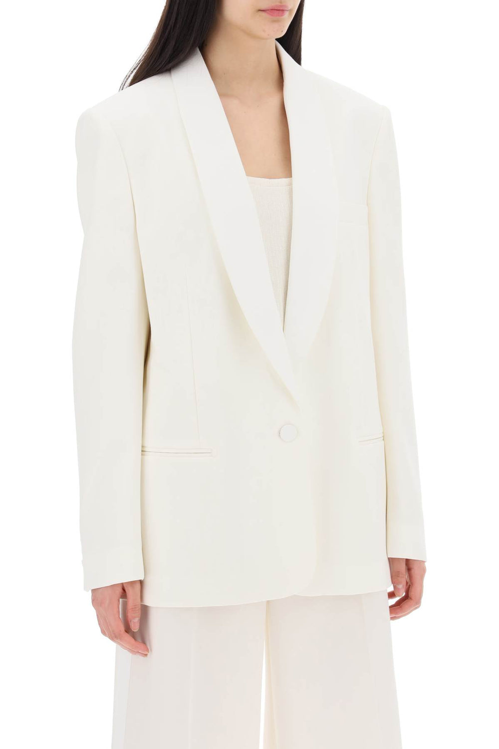 Stella McCartney Wool Twill Single Breasted Blazer