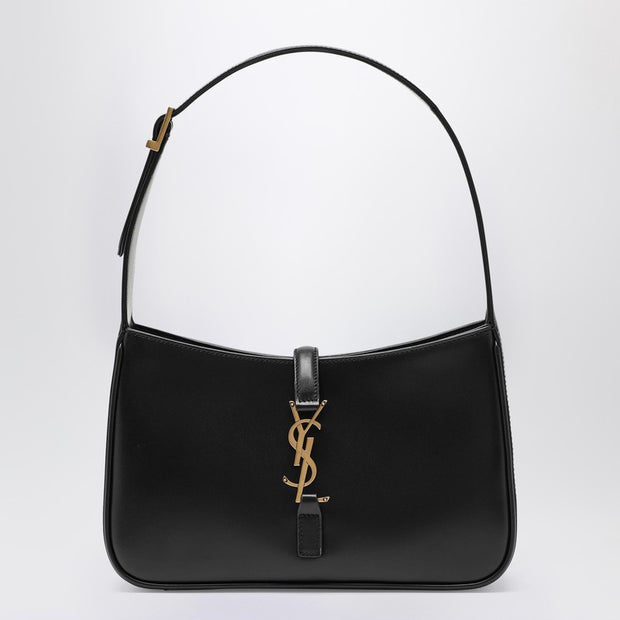 Saint Laurent Black 5 À 7 Bag In Smooth Leather