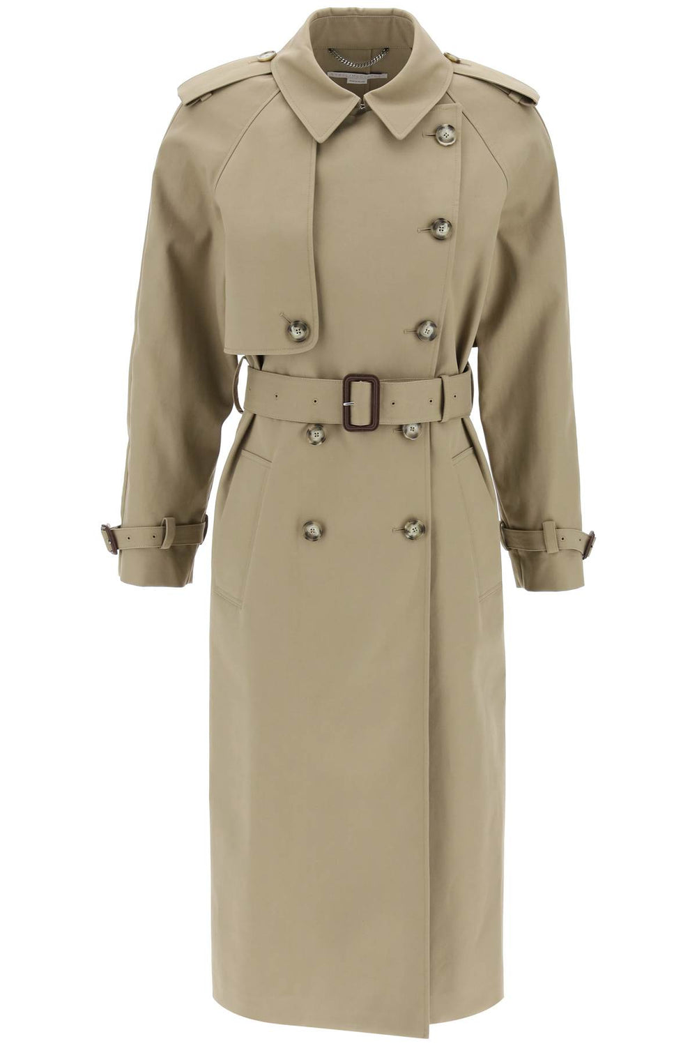 Stella McCartney Sustainable Cotton Double-Breasted Trench Coat