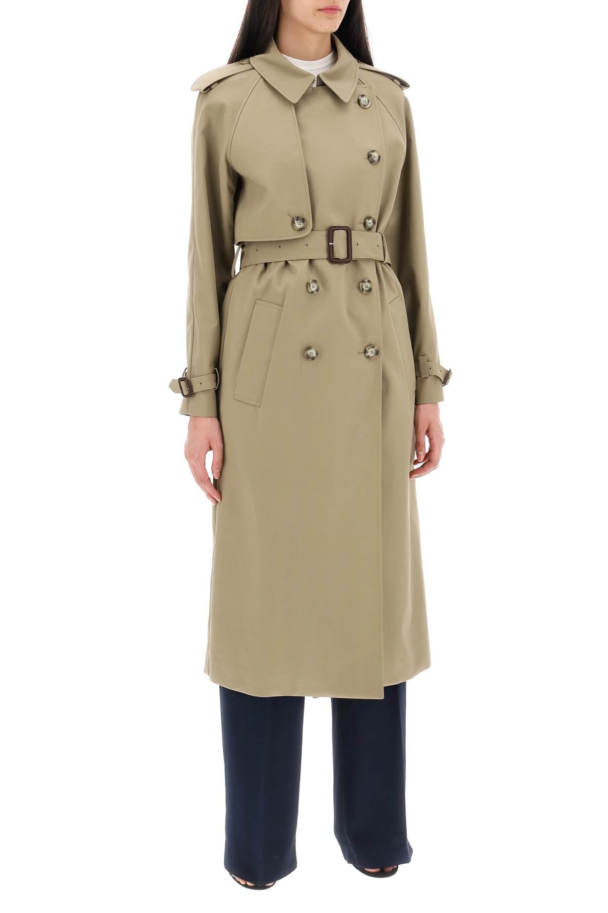 Stella McCartney Sustainable Cotton Double-Breasted Trench Coat