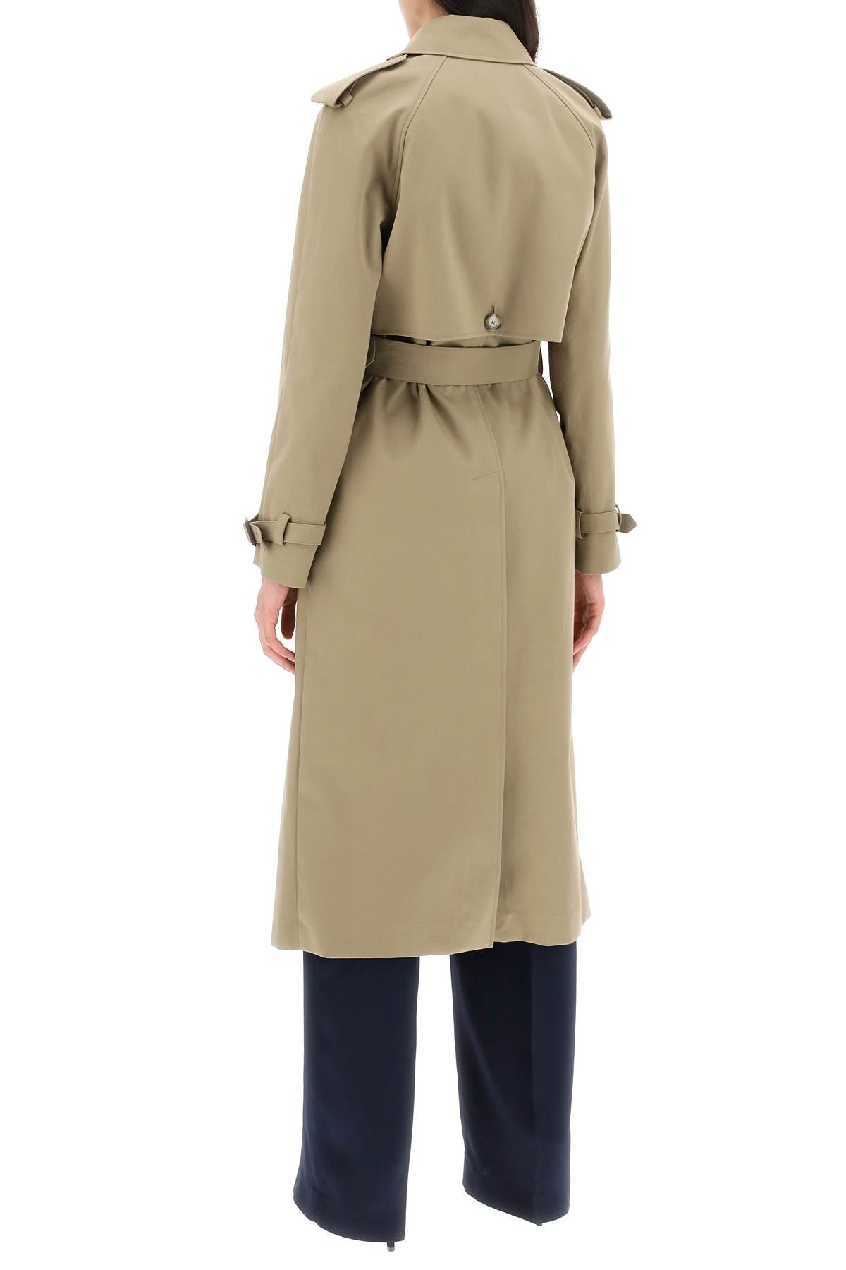 Stella McCartney Sustainable Cotton Double-Breasted Trench Coat