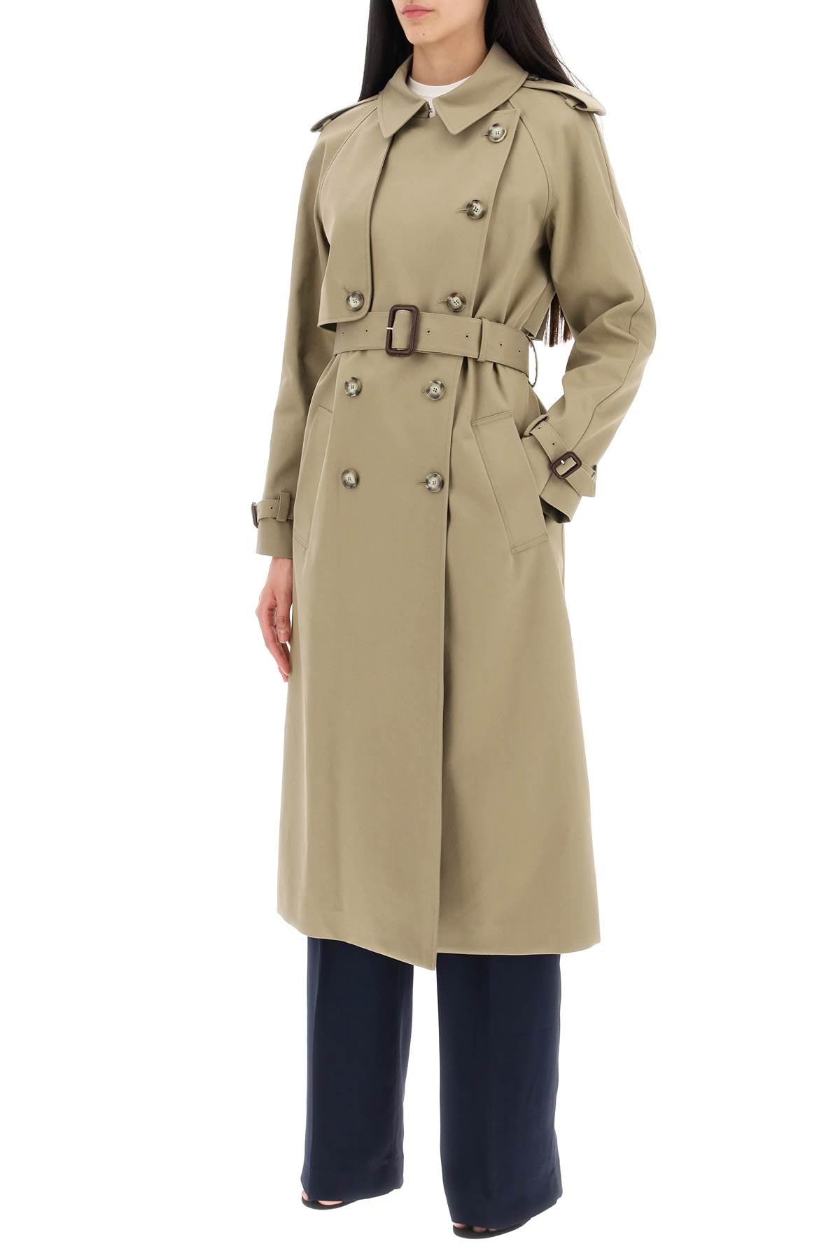 Stella McCartney Sustainable Cotton Double-Breasted Trench Coat