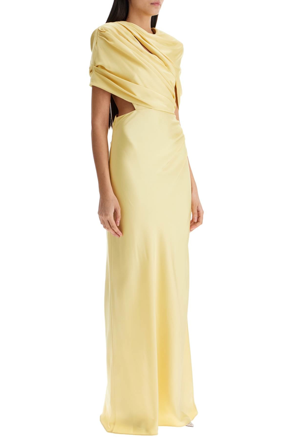 Stella McCartney Eco Satin Cross-over Maxi Dress