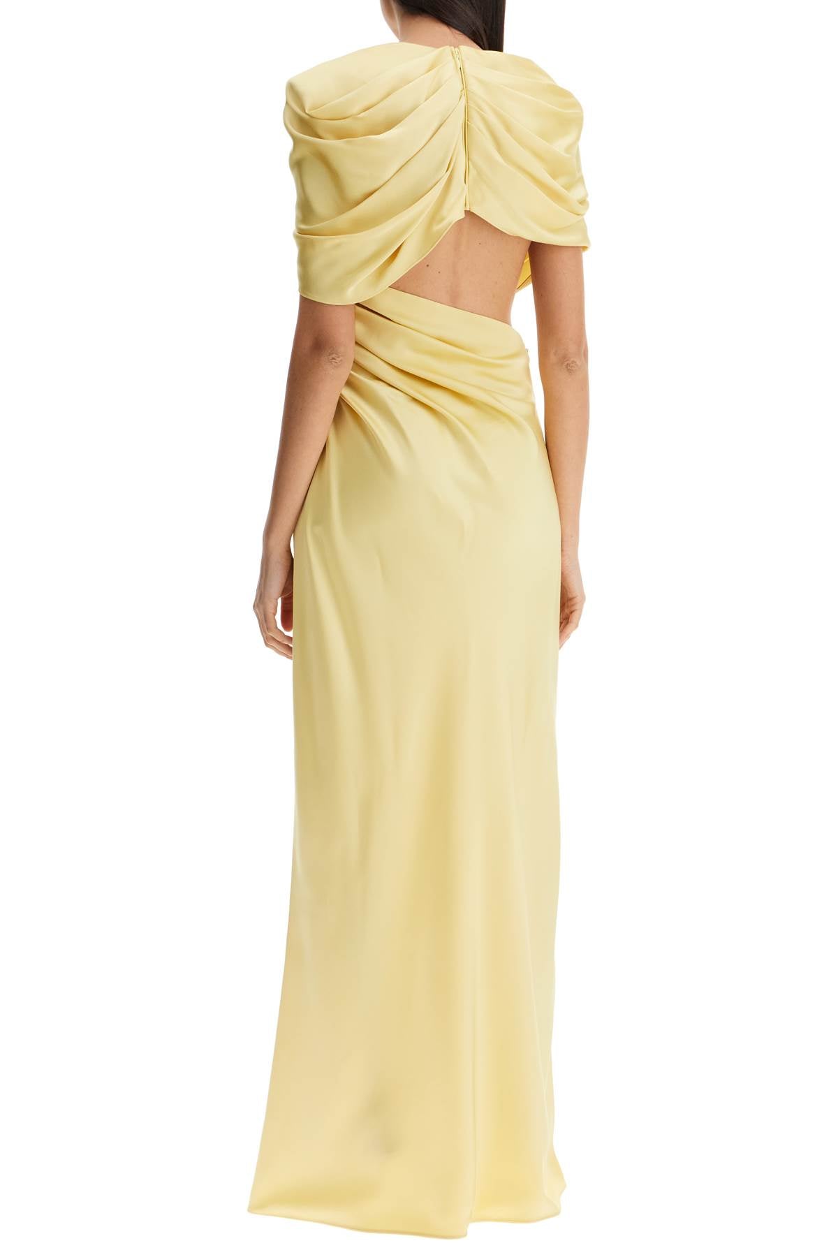 Stella McCartney Eco Satin Cross-over Maxi Dress