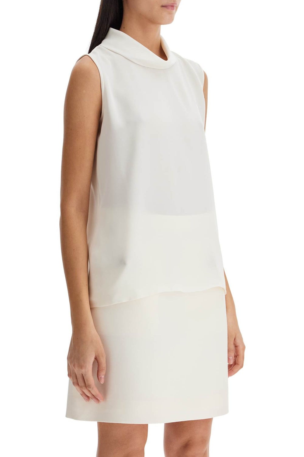 Valentino Garavani Sleeveless Silk Top Without Sleeves