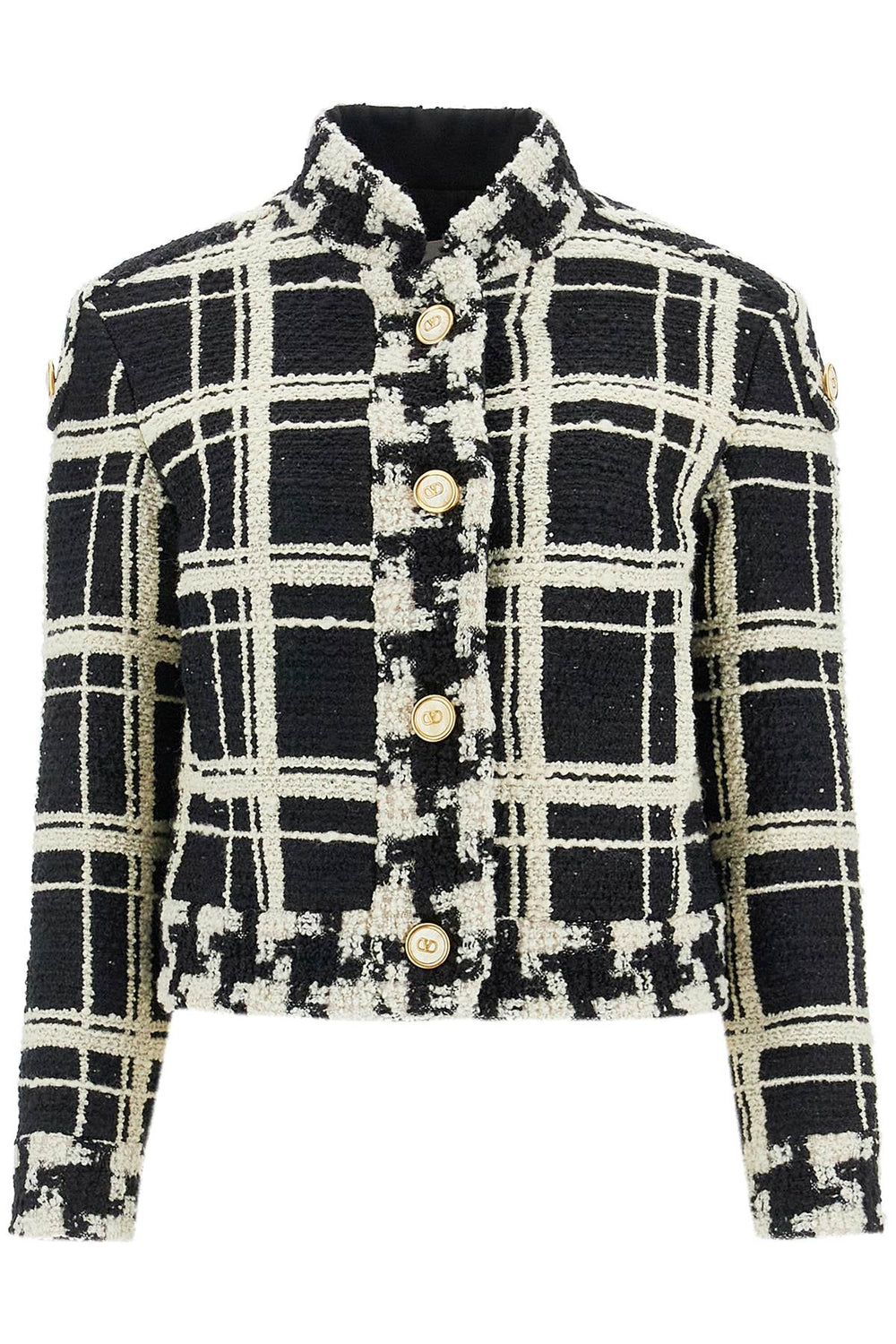 Valentino Garavani Macro Check Tweed Jacket