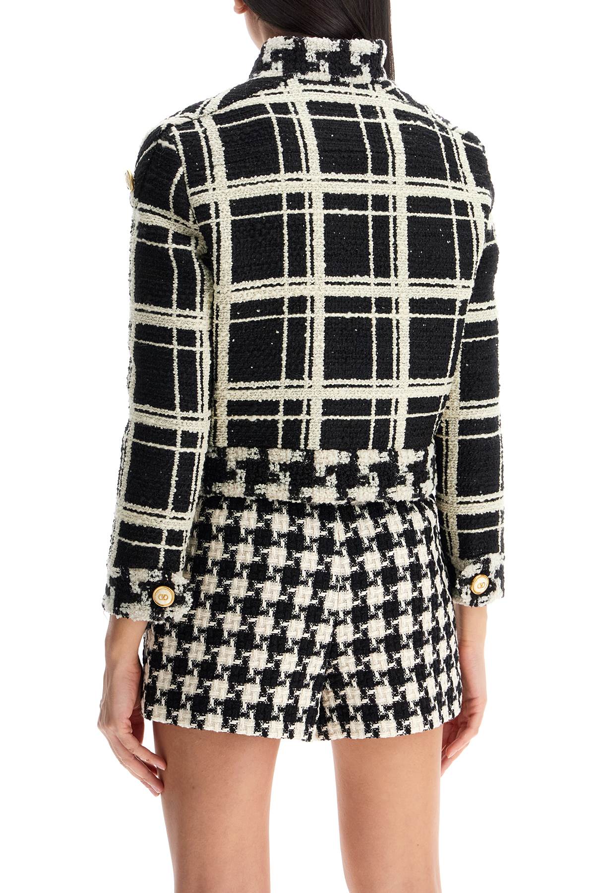 Valentino Garavani Macro Check Tweed Jacket