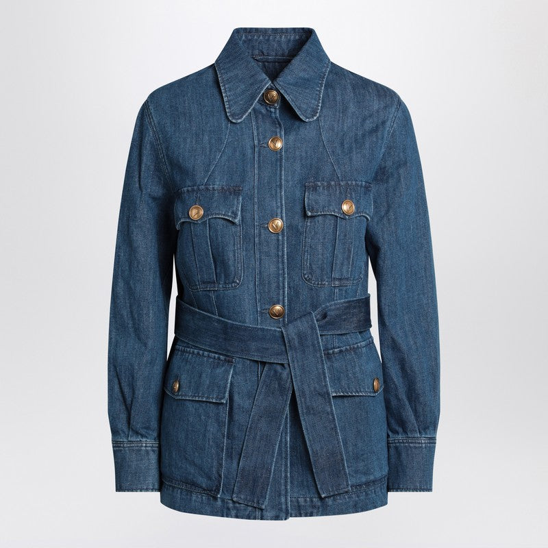 Valentino Blue Denim Overshirt