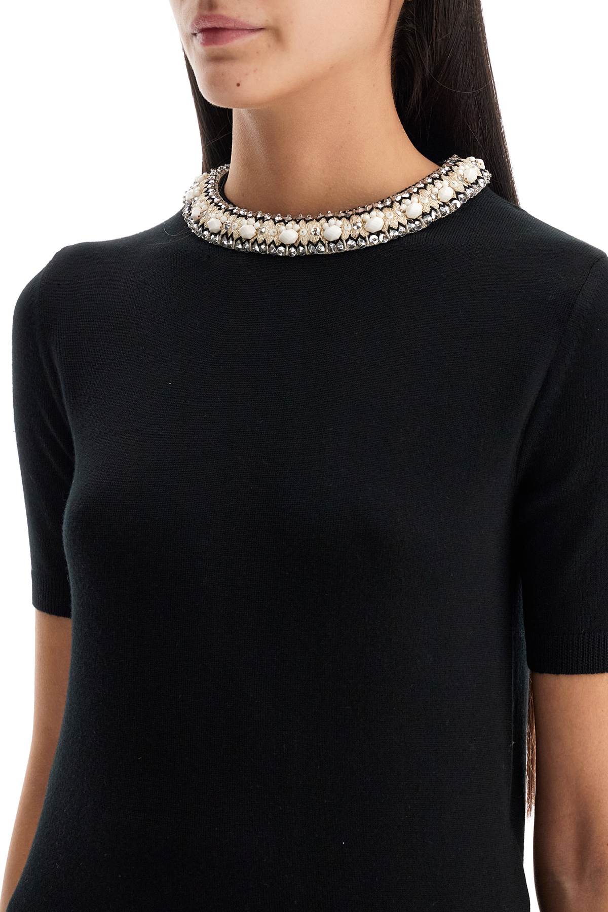 Valentino Garavani Short-Sleeved Wool Sweater