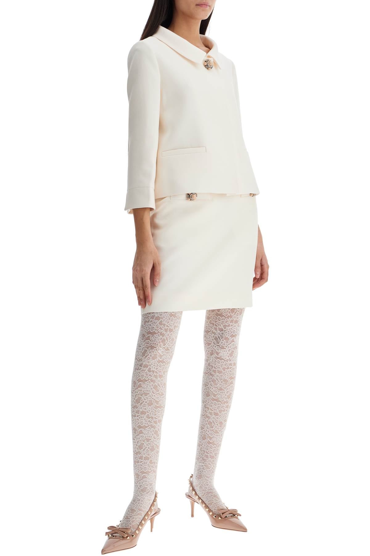 Valentino Garavani Chez Valentino Jacquard Lace Tights