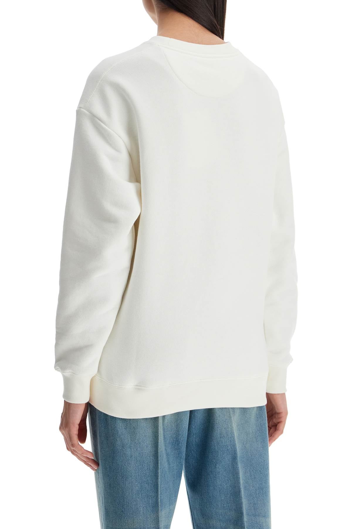 Valentino Garavani Ivory Cotton Chez Valentino Sweatshirt