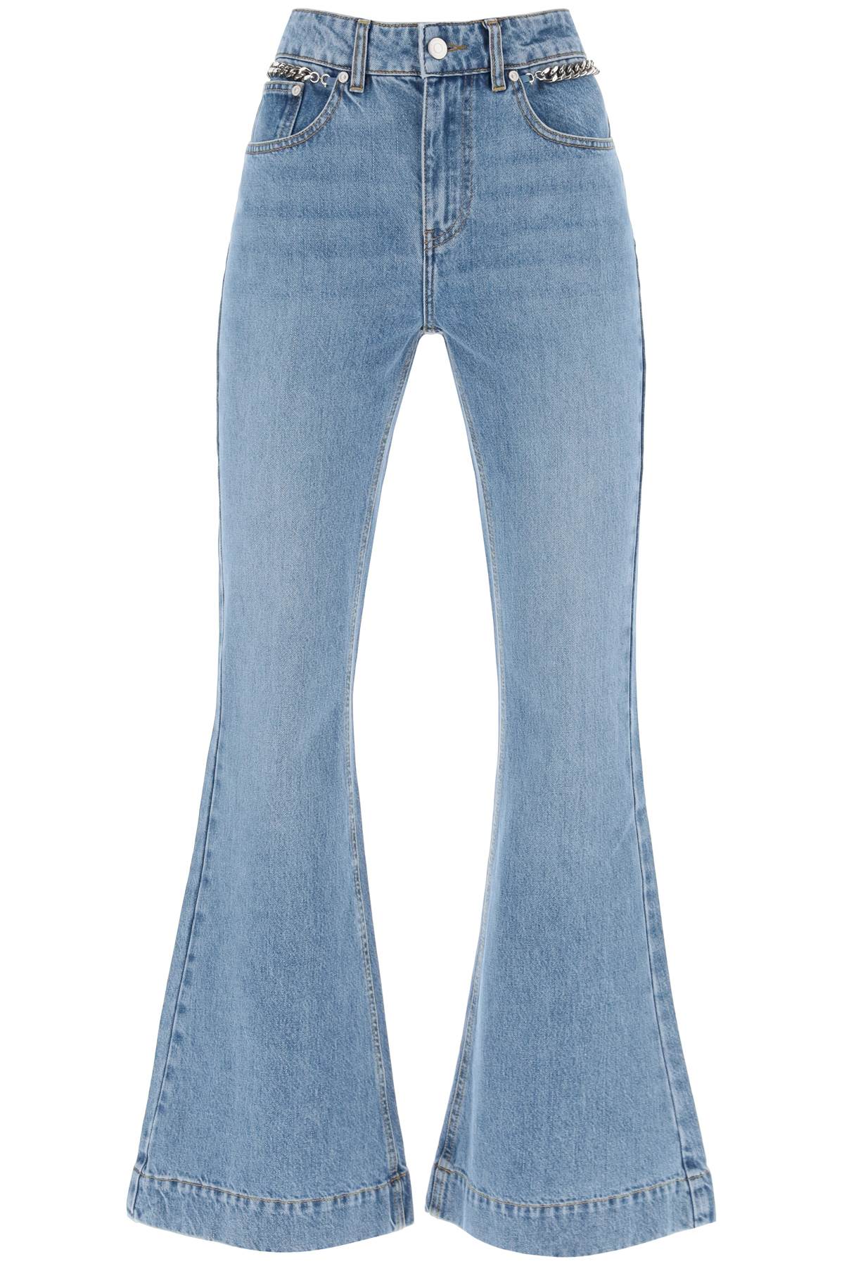 Stella McCartney Falabella Chain Flare Jeans