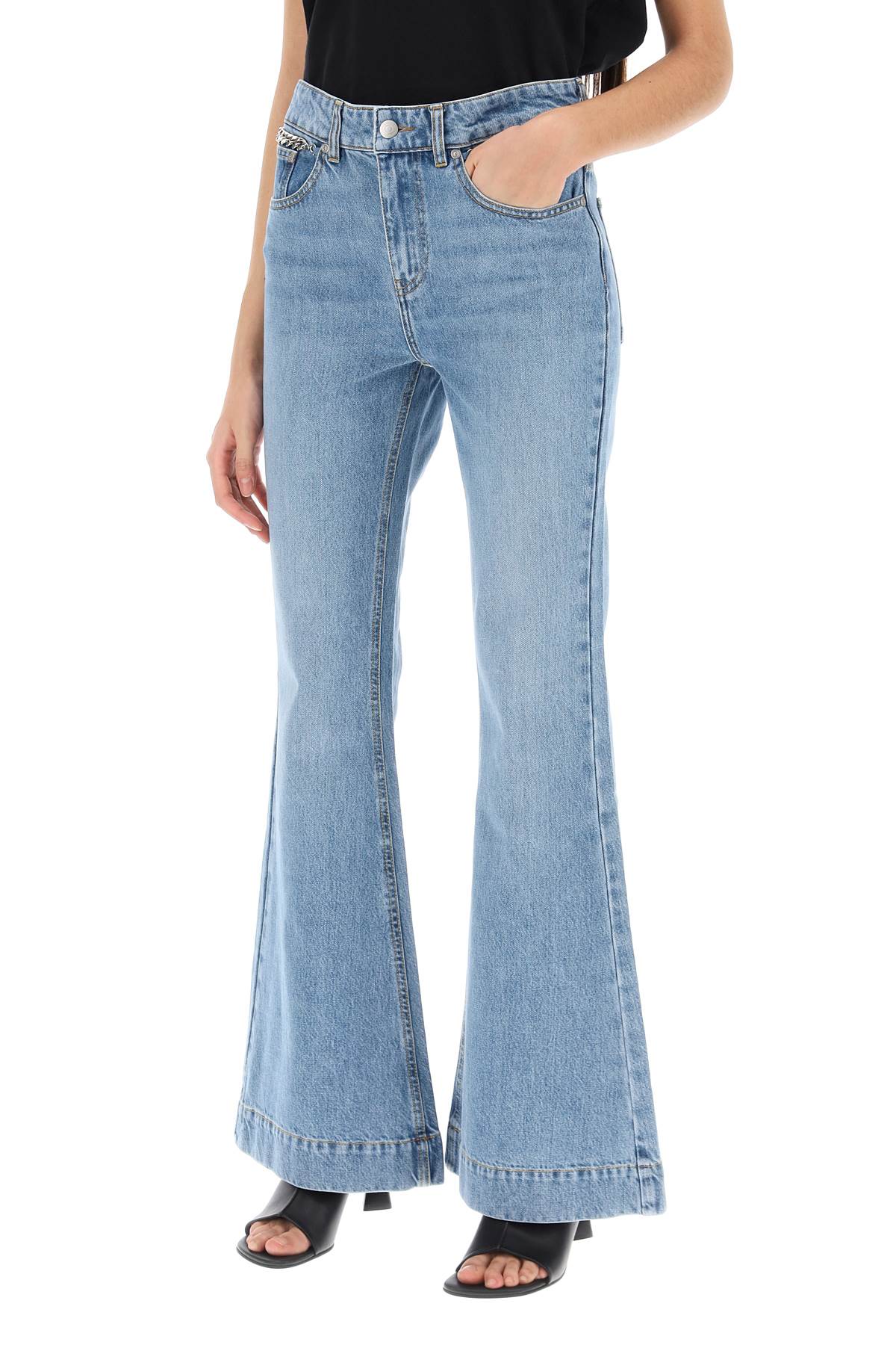 Stella McCartney Falabella Chain Flare Jeans