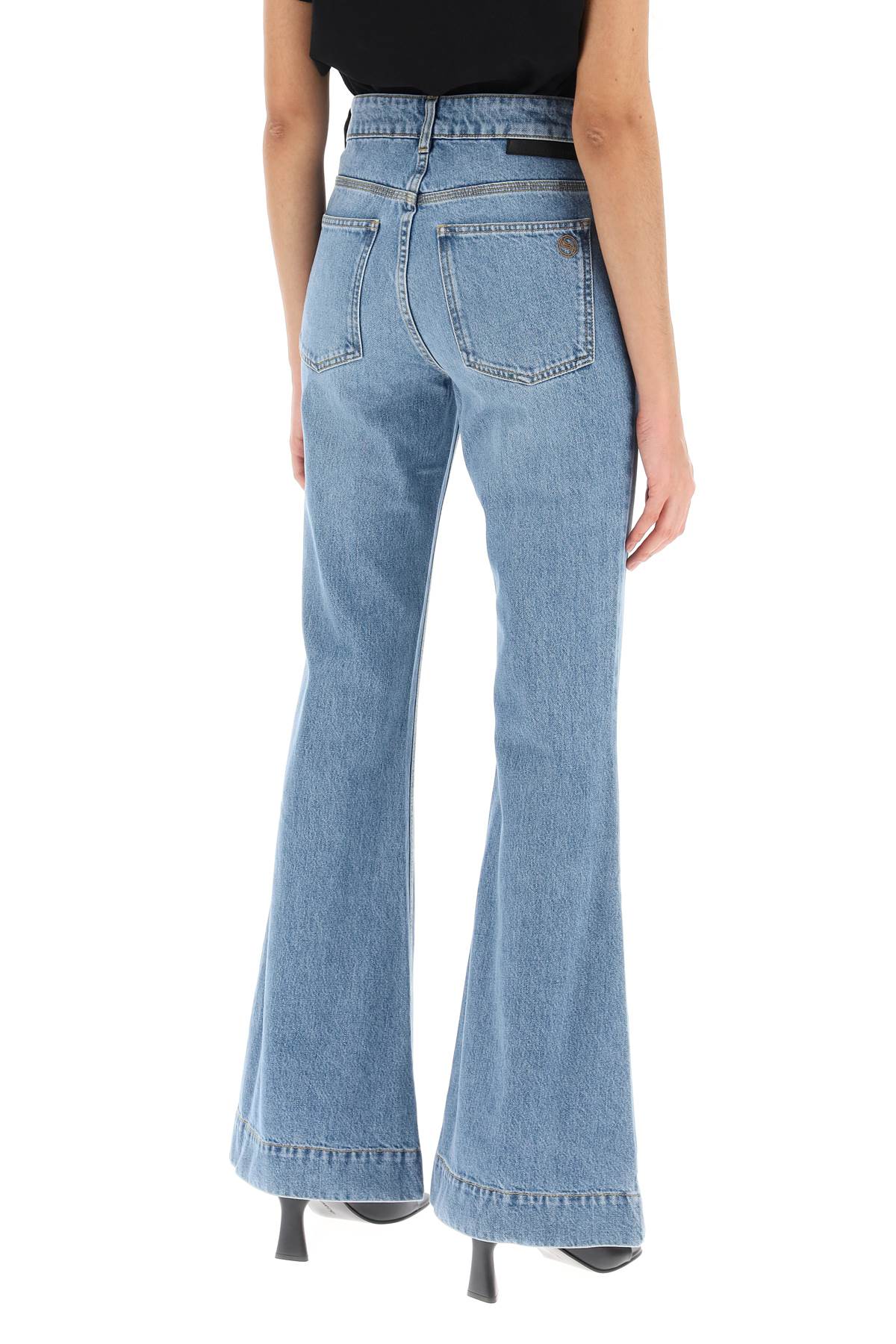 Stella McCartney Falabella Chain Flare Jeans