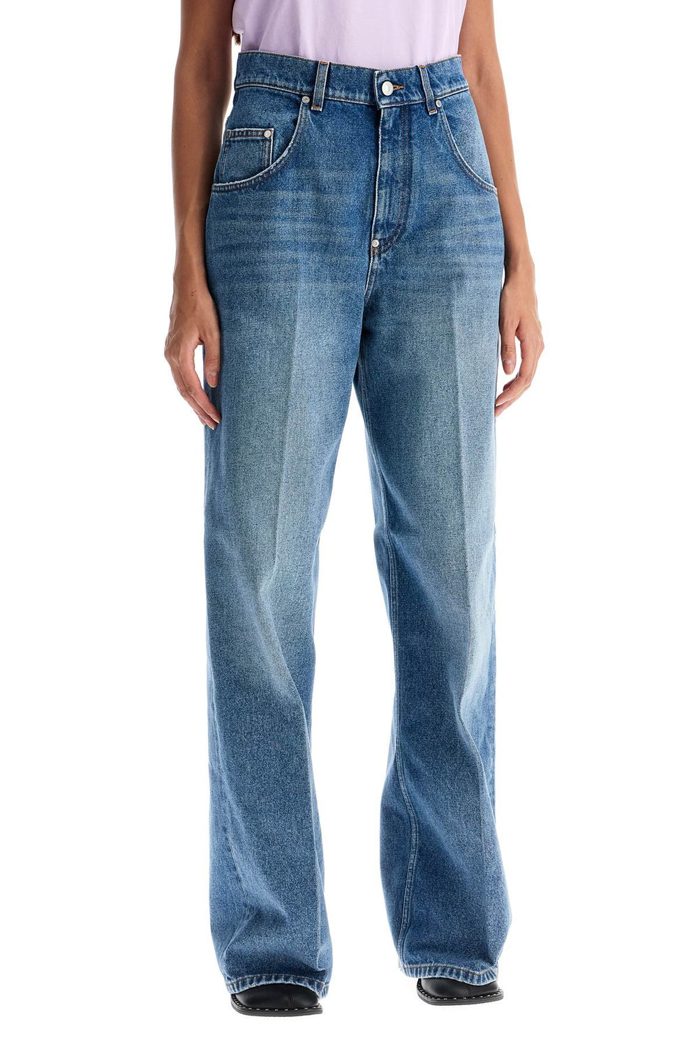 Stella McCartney High Rise Straight Leg Jeans