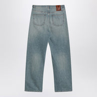 Valentino Light Blue Jeans With Washed Effect