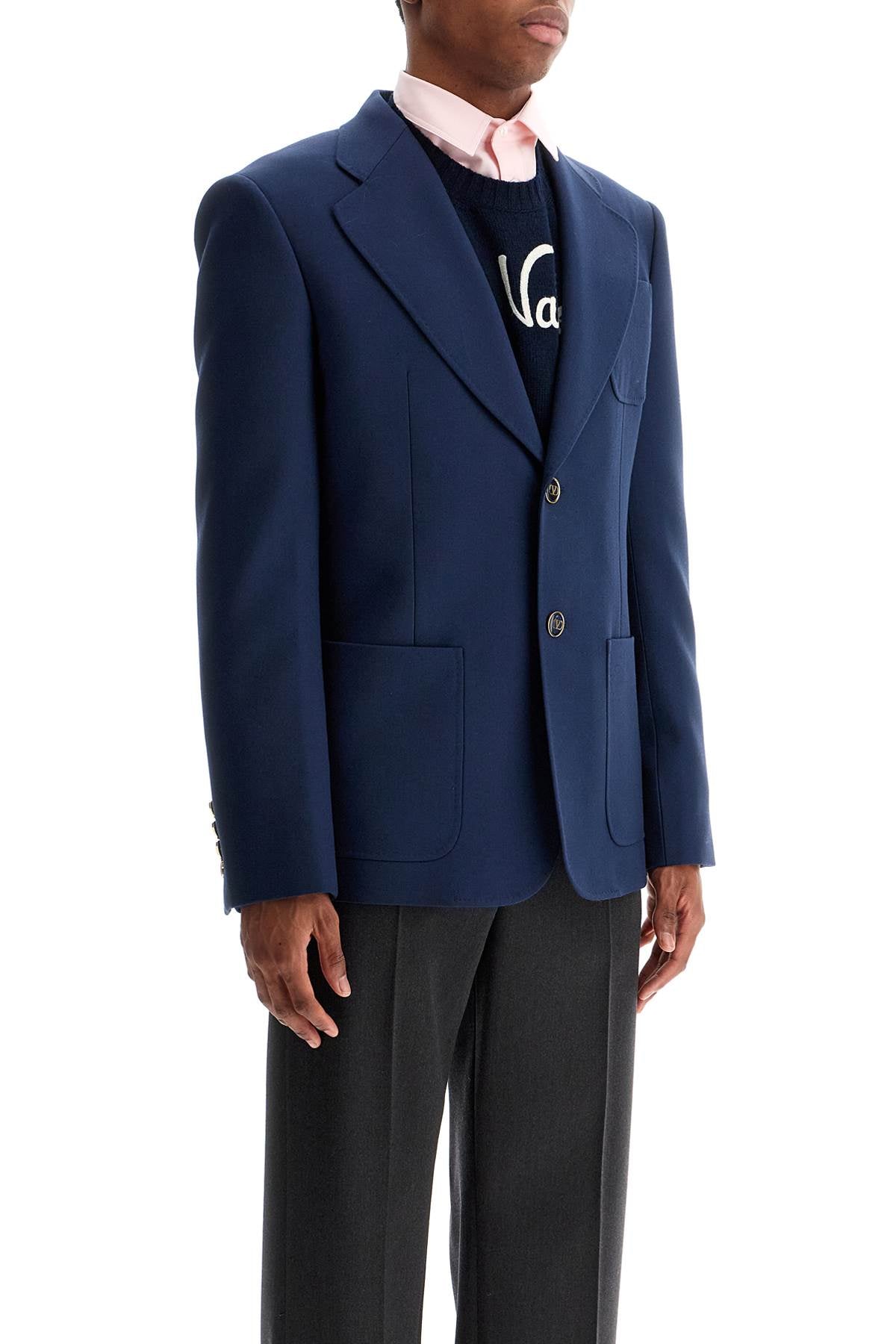 Valentino Garavani Slim Fit Wool Gabardine Jacket