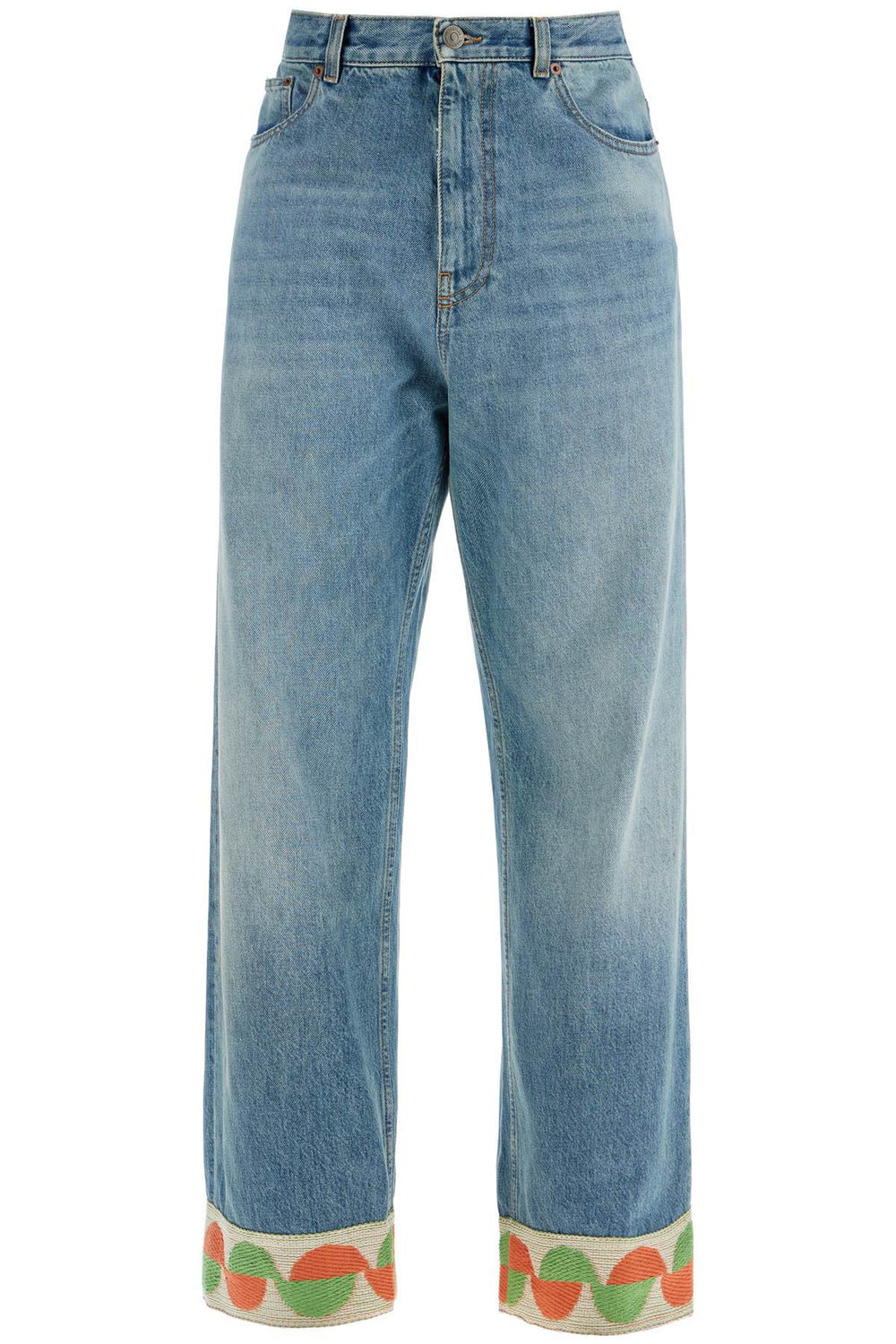 Valentino Garavani Medium Blue Loose Fit Jeans