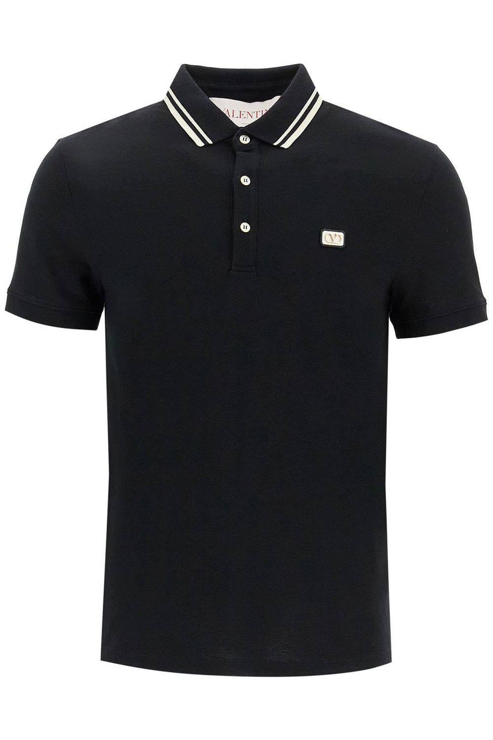 Valentino Garavani Regular Fit Polo Shirt With VLogo Patch