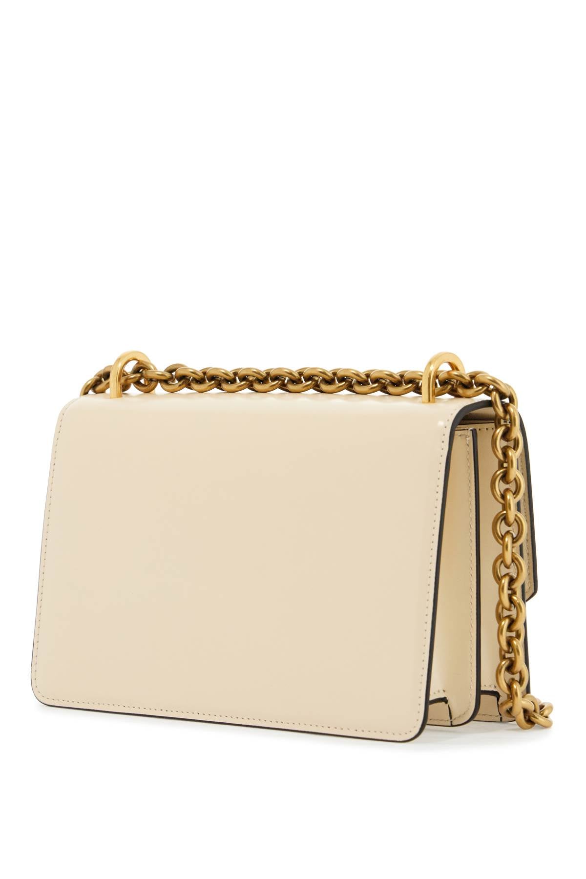 Valentino Garavani Small Shoulder Bag in Butter White Leather with Chain Strap