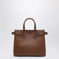 Valentino Garavani Tobacco Leather Small Antibes Tote Bag