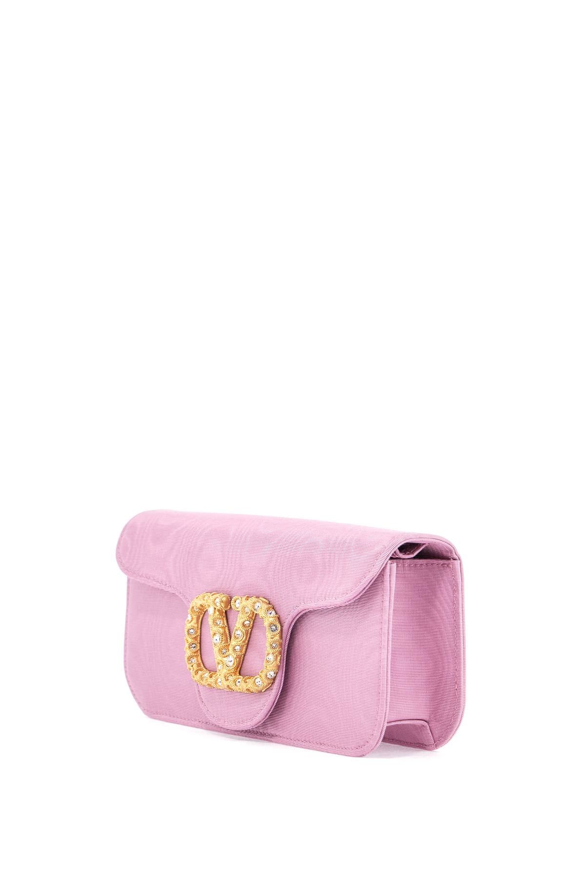 Valentino Garavani Locò Moiré Fabric Clutch