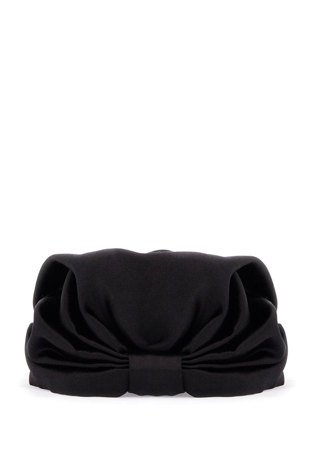 Valentino Garavani Black Silk Turban With Golden Details And V Logo