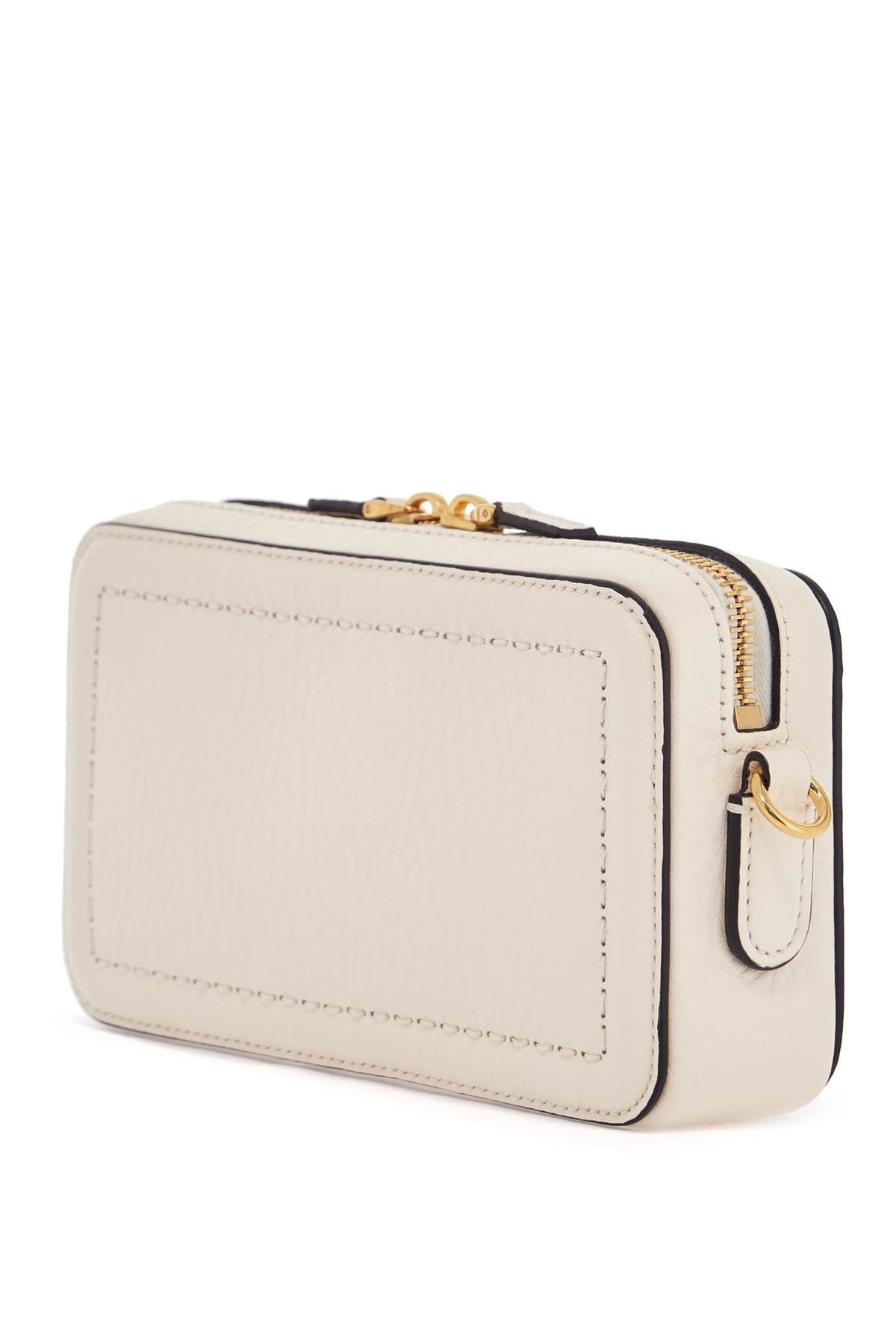 Valentino Garavani Mini Camera Bag In Ivory Leather