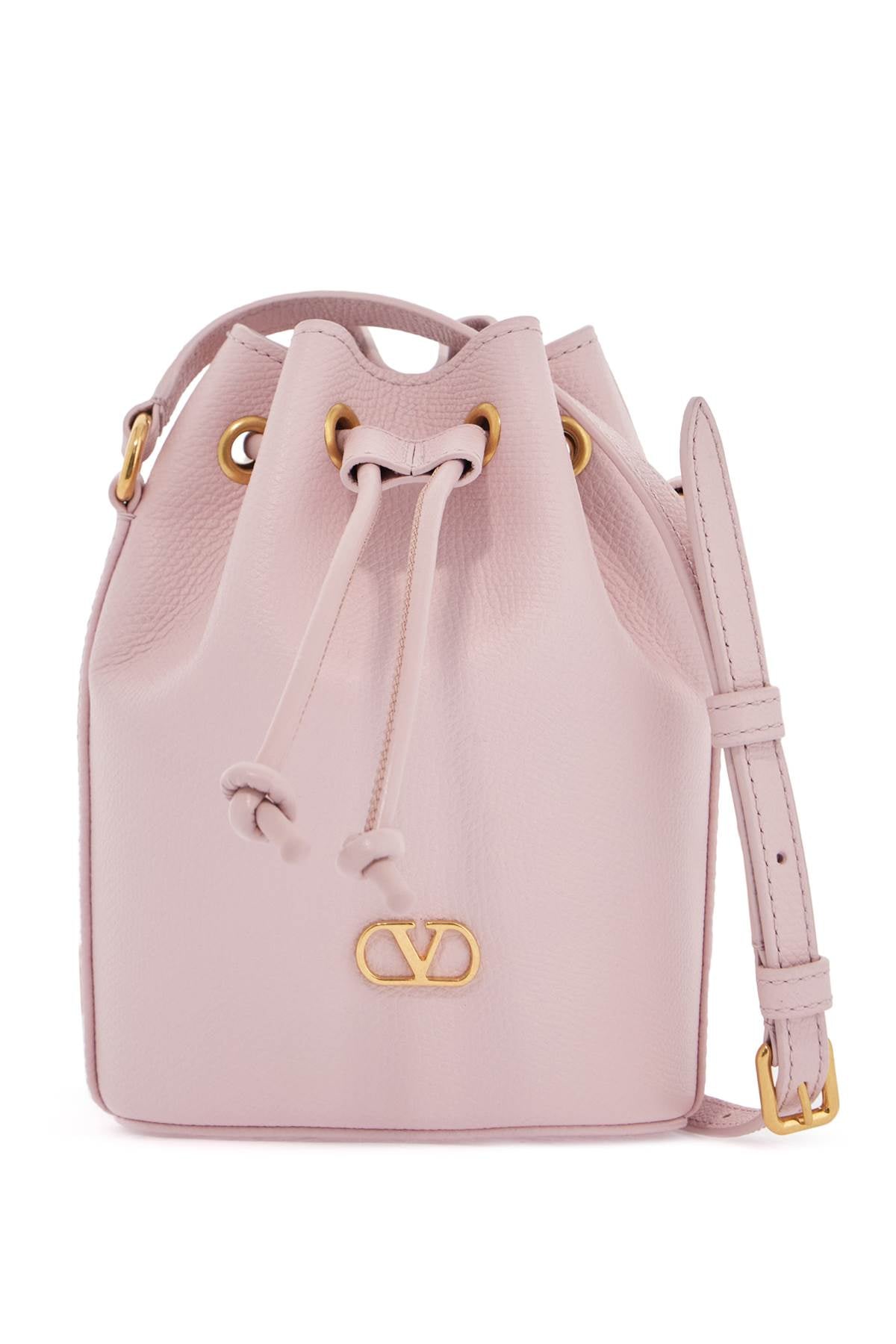 Valentino Garavani Mini Bucket Bag In Quartz Pink Leather