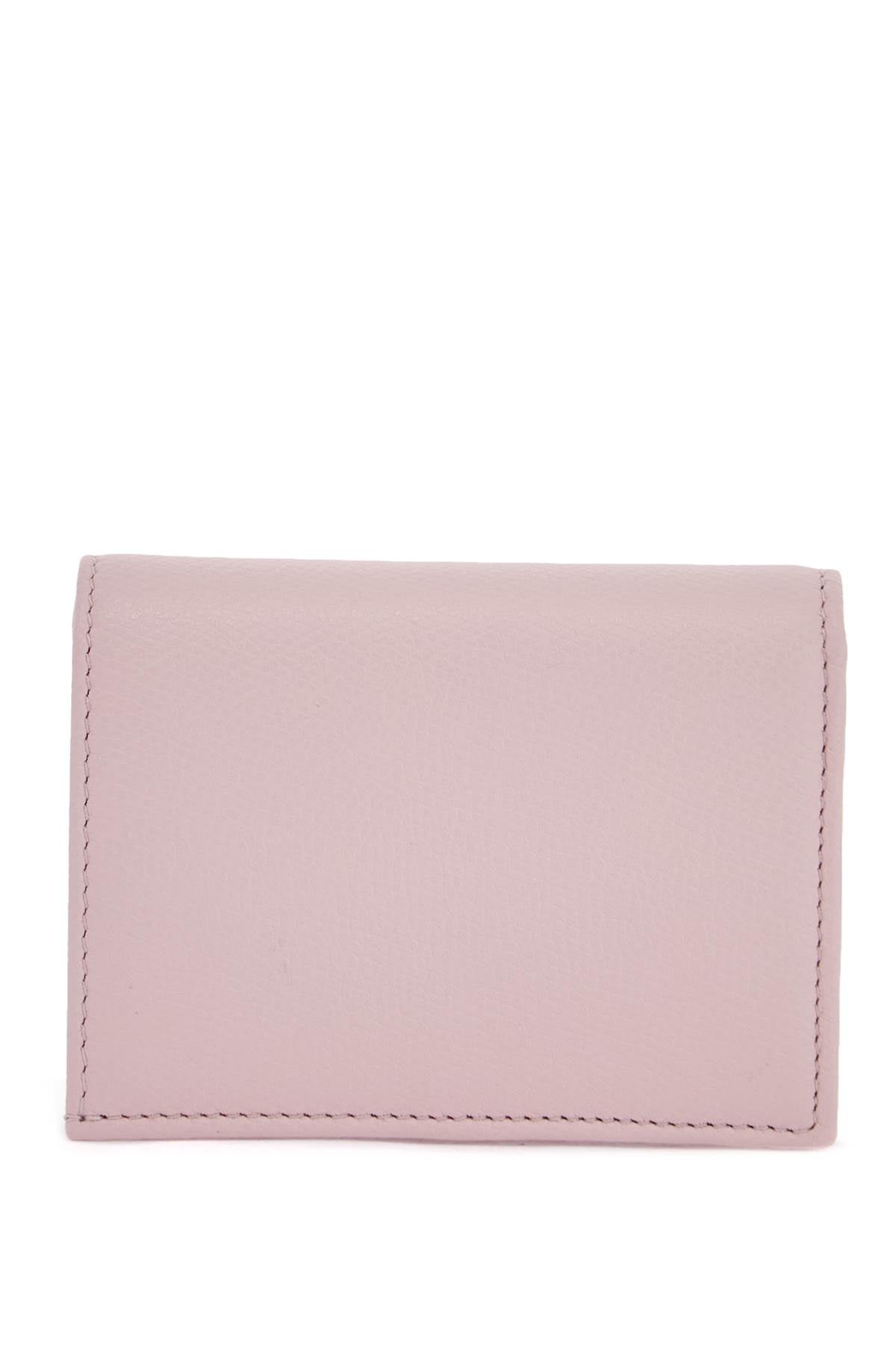 Valentino Garavani Compact French Wallet In Quartz Pink Leather