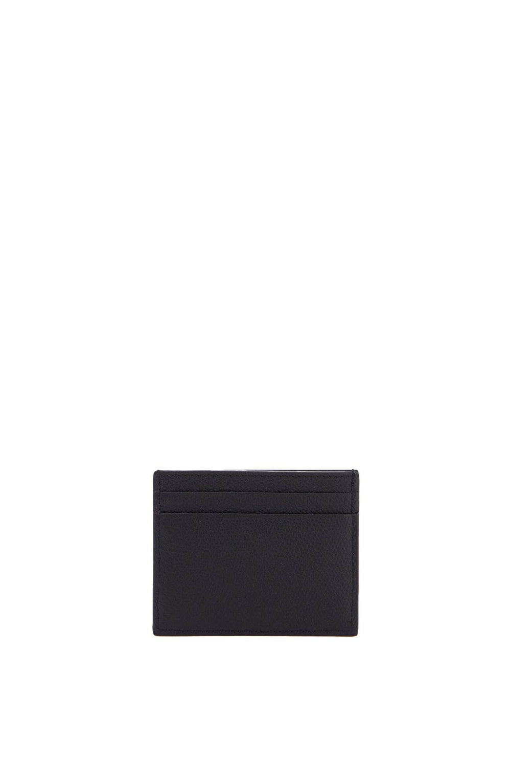 Valentino Garavani Minimalist Black Leather Card Holder