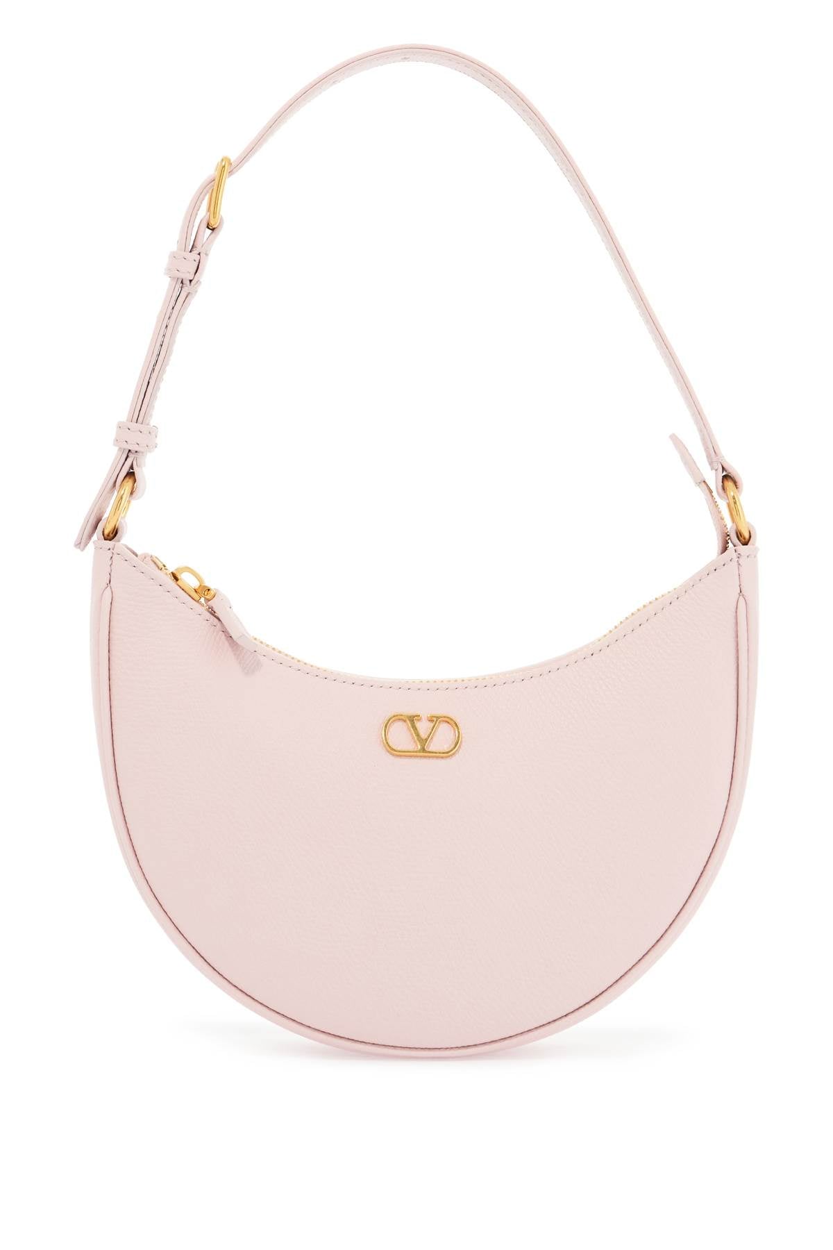 Valentino Garavani Mini Hobo Bag in Rose Quartz Leather