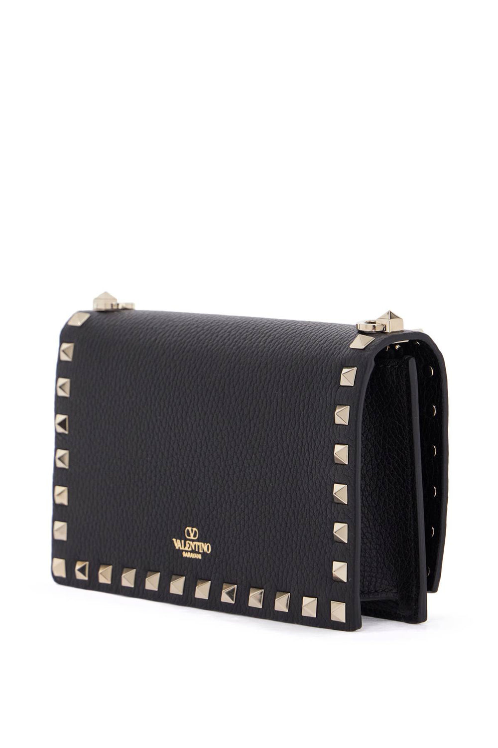 Valentino Garavani Rockstud Mini Black Leather Shoulder Bag