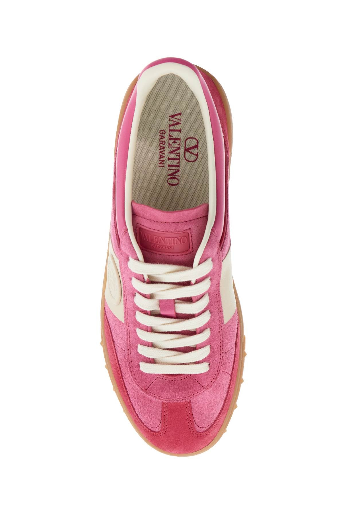 Valentino Garavani Velcro Sneakers In Cyclamen And Pink