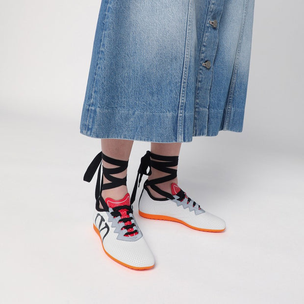 Valentino Garavani White Perforated Nappa Leather Chromathon Sneaker