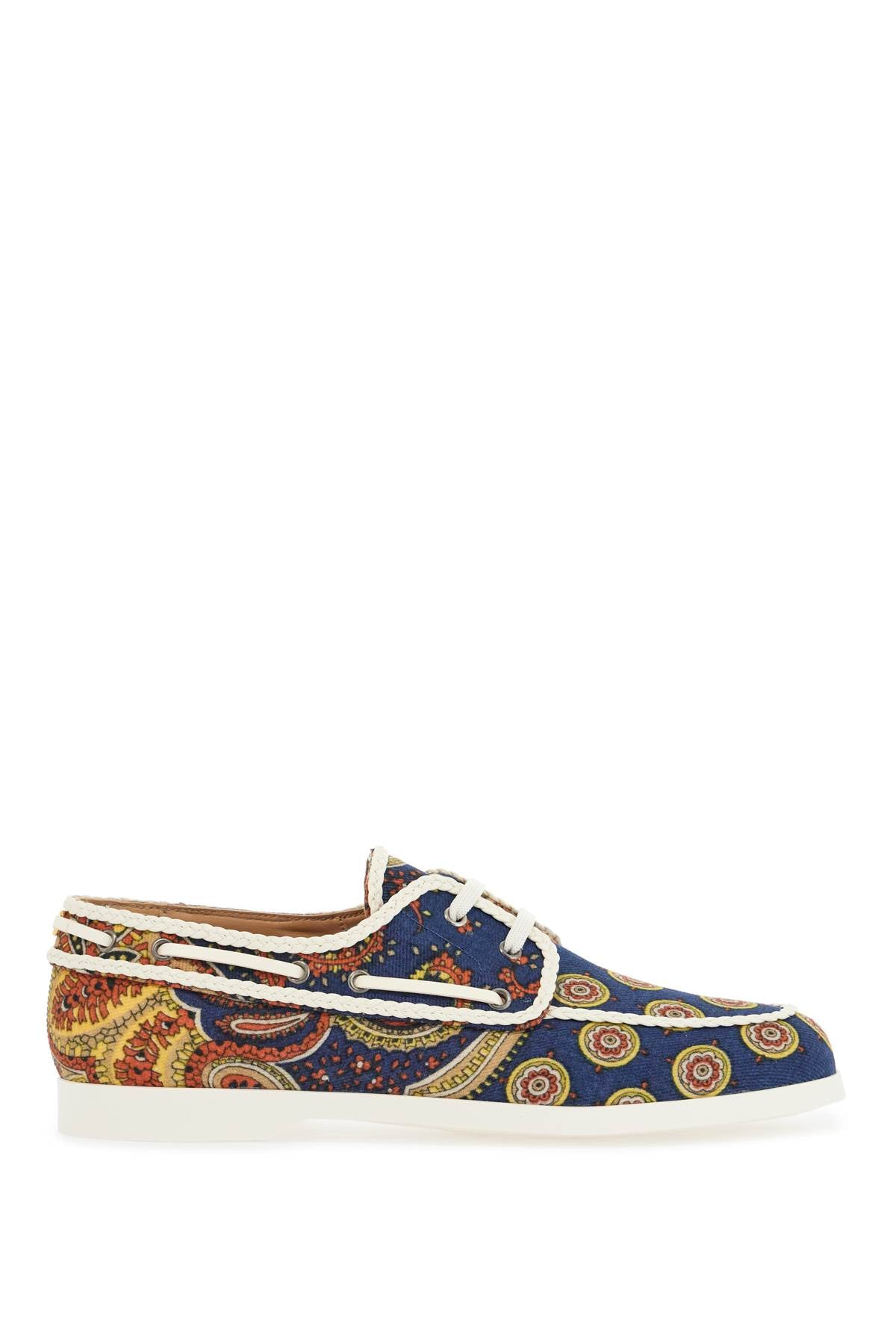 Valentino Garavani Blue Cotton Boat Shoes