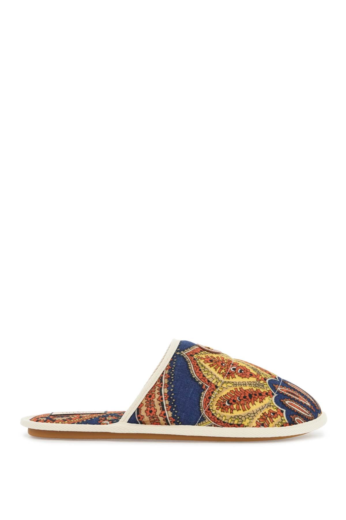 Valentino Garavani Multicolor Floral Cotton Mules