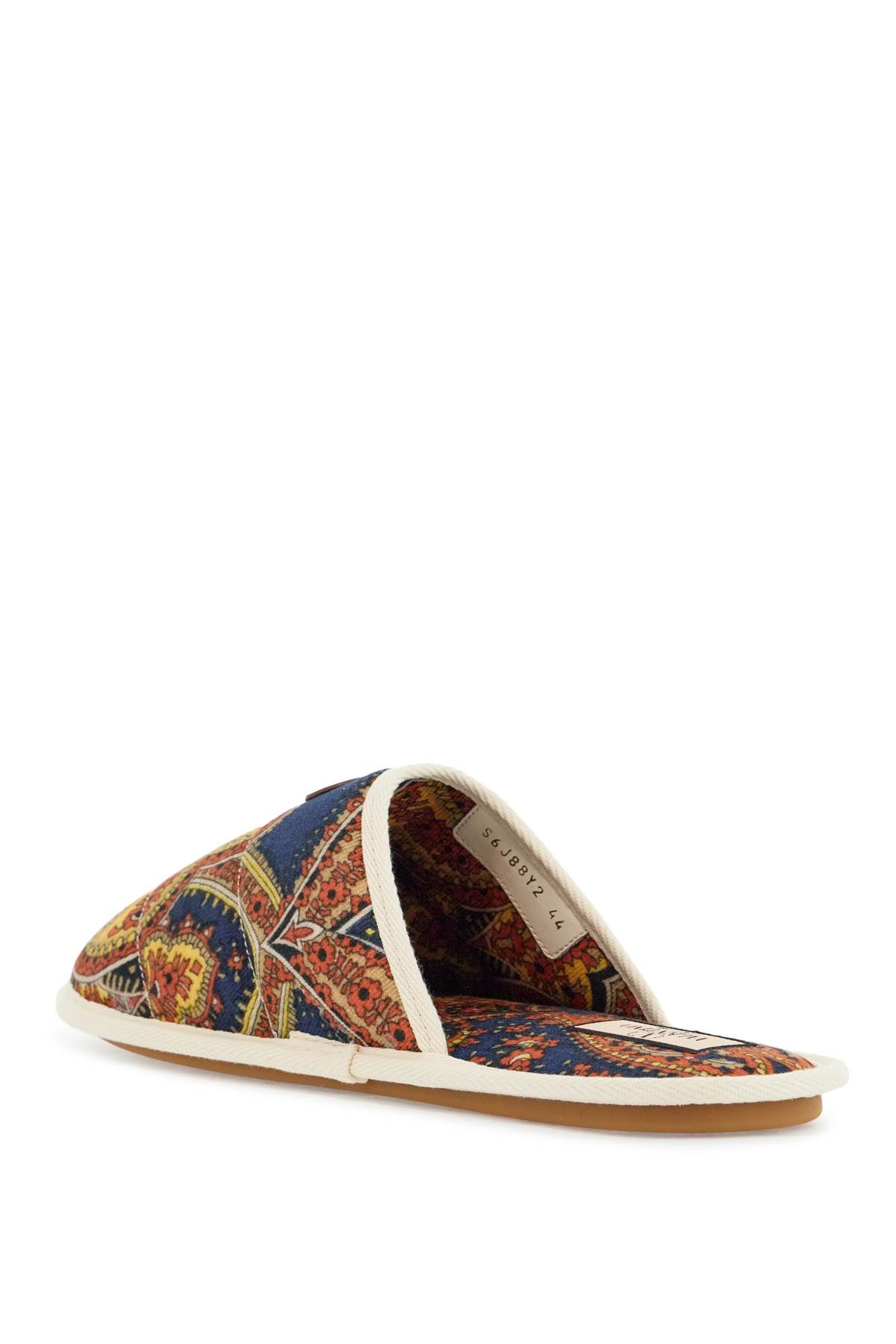 Valentino Garavani Multicolor Floral Cotton Mules